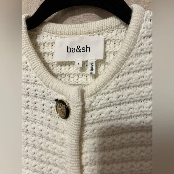 ba&sh Cream Button-Up Cardigan - Picture 9 of 15